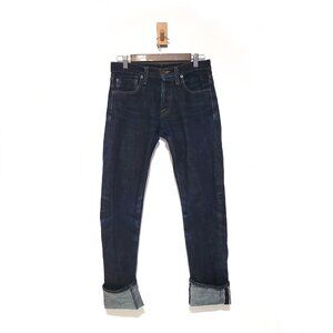 Baldwin Denim The Henley Classic Slim Selvedge Denim Dark Blue Jeans - Size 29